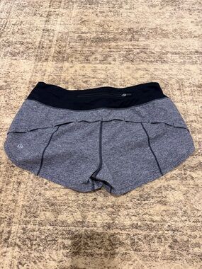 Lululemon Speed Up Shorts 2.5” Heather Lux Multi Black Size 6